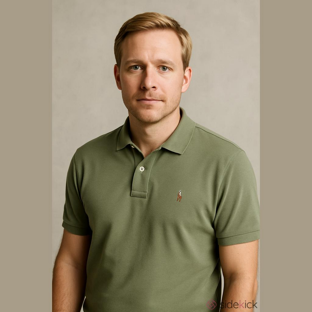 Polo by Ralph Lauren Men's Olive Green Short-Sleeve Polo